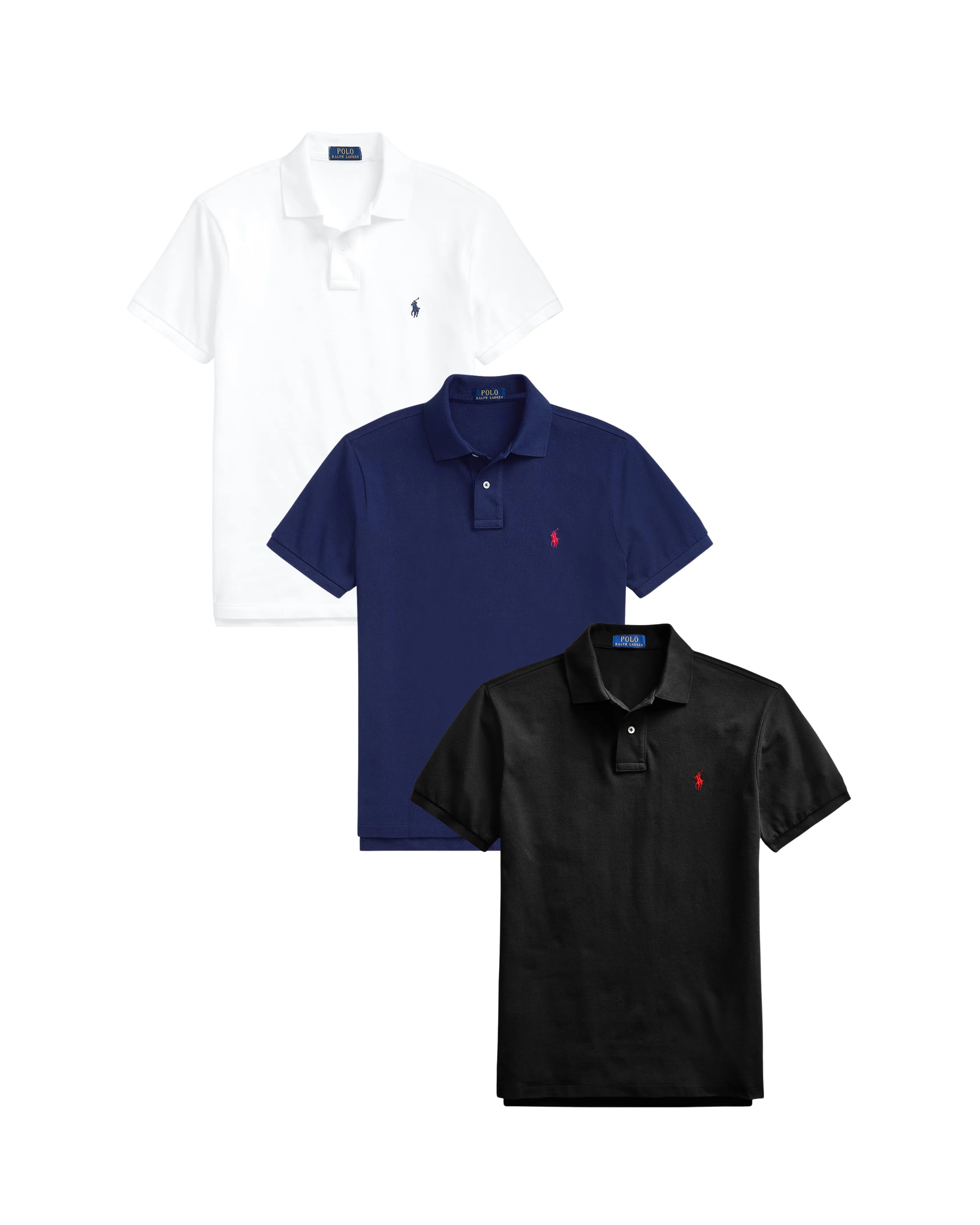 3-Pack Camiseros Polo Ralph Lauren - Custom Slim Fit