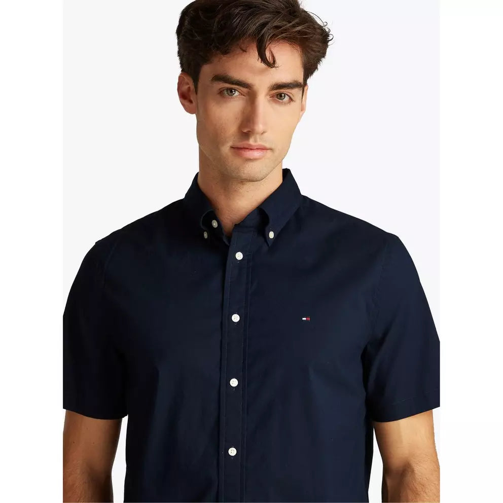 CAMISA MANGA CORTA AZUL TOMMY HILFIGER